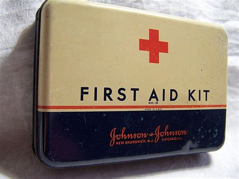 Vintage Johnson First Aid Kit 